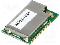 Module  RF, 434MHz, serial, -112dBm, 2.2....3.6VDC, 20dBm, 15x23.5mm