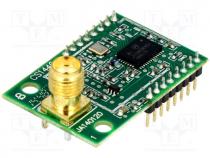 Module  RF, 868-870MHz, UART, -112dBm, 2.2....3.6VDC, 20dBm, 34/20mA