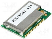 Module  RF, 434MHz, -112dBm, 2.2....3.6VDC, 20dBm, Mounting  SMD