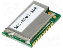 Module  RF, 868-870MHz, -112dBm, 2.2....3.6VDC, 20dBm, Mounting  SMD