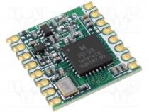 Module  RF, FM transceiver, FSK, GFSK, GMSK, LoRa, MSK, OOK, GPIO, SPI