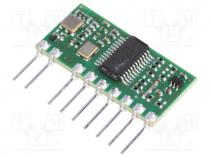 Module  RF, AM transceiver, ASK, 433.92MHz, serial, -113dBm, 12/9mA