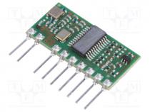 Module  RF, FM transceiver, FSK, 868.3MHz, serial, -100dBm, 20/11mA