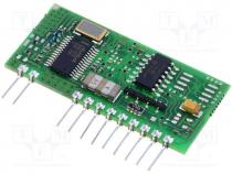 Module  RF, AM receiver, OOK, 433.92MHz, -114dBm, 5VDC, 41x20x3.1mm