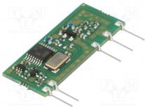 Module  RF, FM transmitter, FSK, 434.15-868.3MHz, 3VDC, 6mW, 38mA