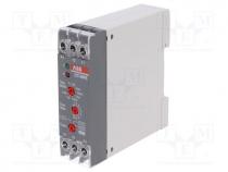 Timer, 0,05s÷100h, SPDT, 250VAC/4A, 24÷240VAC, 24÷240VDC, DIN, IP