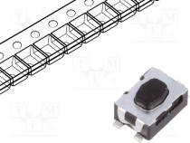 Microswitch TACT, SPST-NO, Positions 2, 0.05A/32VDC, SMT, none