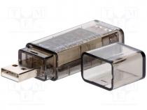 Tester  USB, V DC 4,5....6V, I DC 0....2,5A, V DC accuracy 0,01V