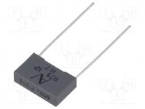 Capacitor  polypropylene, 1.5nF, 15mm, 5%, 18x5x11mm, -55....105C