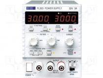 Pwr sup.unit  laboratory, Channels 1, 0....30VDC, 0....3A, Plug  EU, UK