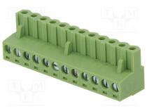 Pluggable terminal block, 5.08mm, ways 12, straight, plug, female