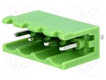 Pluggable terminal block, Contacts ph 5.08mm, ways 4, straight