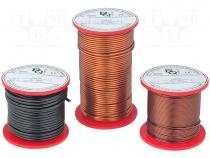 Coil wire, single coated enamelled, 1mm, 0,25kg, -65....200C