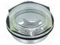 Level indicator, Inspect.hole dia 31mm, M40, 8....10Nm, Pitch 1,5