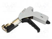 Tool  mounting tool, cable stainless ties, 4.5....8mm, Mat  metal