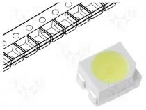 LED, SMD, 3528,PLCC2, blue, 150mcd, 3.5x2.8x1.9mm, 120, 2.8÷4V