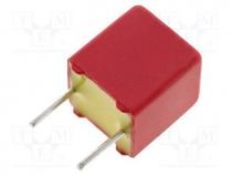 Capacitor  polypropylene, 100pF, 5mm, 5%, 4.5x6x7.2mm, -55÷100C