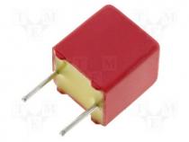 Capacitor  polypropylene, 150pF, 5mm, 2.5%, 4.5x6x7.2mm, 1kV/s