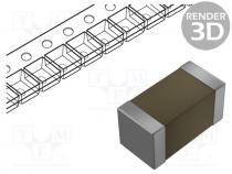 Capacitor  ceramic, MLCC, 22uF, 16V, X5R, 20%, SMD, 1206