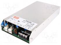 Power supply  switched-mode, modular, 753.6W, 48VDC, 15.7A, OUT  1