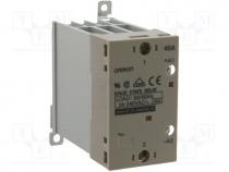 Relay  solid state, Ucntrl  5÷24VDC, 40A, 24÷240VAC, DIN,on panel