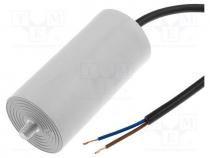 Capacitor  motors, run, 16uF, 425VAC, Ø40x70mm, -25÷85C, 5%