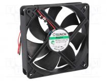 Fan  DC, axial, 12VDC, 120x120x25mm, 183.8m3/h, 44.5dBA, Vapo, 24AWG