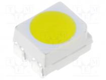 LED, SMD, 3528,PLCC4, white cold, 3000÷4000mcd, 120, 50mA, 3÷3.8V