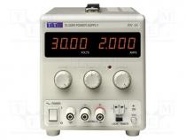 Power supply  laboratory, single-channel,linear, 0....30VDC, 0....2A