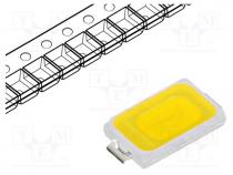 LED, SMD, 5730, white cold, 58....63lm, 4750-5300K, 120, 150mA