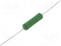 Resistor  wire-wound, THT, 47, 8W, 5%, Ø8.5x30mm, 300ppm/C, axial
