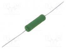 Resistor  wire-wound, THT, 47, 8W, 5%, Ø8.5x30mm, 300ppm/C, axial