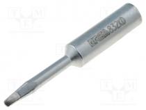 Tip, chisel,elongated, 2.2mm, for soldering station, ERSA-RDS80