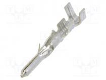 Contact, male, tinned, 24AWG....18AWG, Standard .062", bulk, 3.68mm