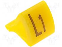 Markers for cables and wires, Label symbol  L1, 10÷16mm, H  21mm