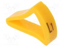 Markers for cables and wires, Label symbol  L1, 10÷16mm, H  21mm