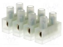 Terminal block, screw terminal, 4mm2, 400V, ways  4, terminals  8