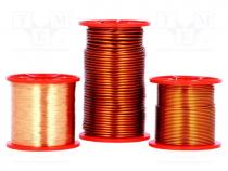 Coil wire, double coated enamelled, 0.6mm, 0,25kg, max.200C