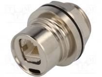 Connector  RJ45, coupler, shielded, push-pull, Buccaneer 6000
