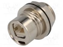 Connector  RJ45, coupler, shielded, push-pull, Buccaneer 6000