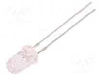 LED, UV, 15, 20mA, 390-400nm, THT, 3....3.8VDC