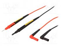 Set of test leads, Inom  10A, Len  1.2m, test leads x2