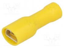 Terminal  flat, 6.3mm, 0.8mm, female, 4....6mm2, crimped, for cable