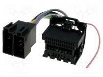 Connector, radio,ISO, Opel, PIN  44