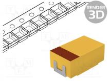 Capacitor  tantalum, 47uF, 16VDC, SMD, Case  D, 2917, 10%, -55÷125C