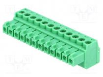 Pluggable terminal block, 3.5mm, ways  12, straight, plug, female