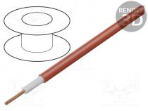 Wire, Li2G, stranded, Cu, 1x1mm2, silicone, red, 1kV, -50....180C
