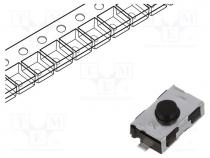 Microswitch TACT, SPST-NO, Pos  2, 0.05A/32VDC, SMT, none, 2N, round