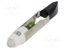 LED lamp, white, T5,5, 24VDC, 24VAC
