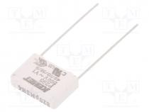 Capacitor  paper, Y1, 820pF, 500VAC, 15mm, 20%, THT, Series  P295